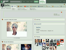 Tablet Screenshot of morfex.deviantart.com