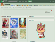 Tablet Screenshot of chibi-rina.deviantart.com