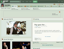 Tablet Screenshot of kamiako.deviantart.com