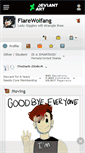 Mobile Screenshot of flarewolfang.deviantart.com