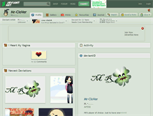 Tablet Screenshot of mr-clover.deviantart.com