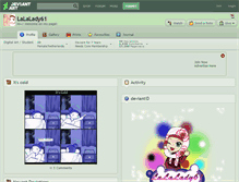 Tablet Screenshot of lalalady61.deviantart.com