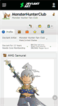 Mobile Screenshot of monsterhunterclub.deviantart.com