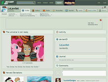 Tablet Screenshot of lolawliet.deviantart.com