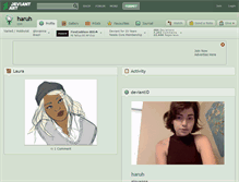Tablet Screenshot of haruh.deviantart.com