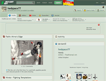 Tablet Screenshot of hedspace77.deviantart.com