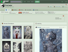 Tablet Screenshot of firecaster.deviantart.com