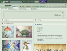 Tablet Screenshot of misstcalia.deviantart.com