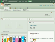 Tablet Screenshot of luffygrinplz.deviantart.com