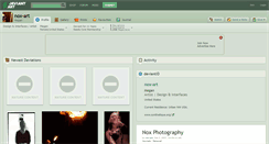 Desktop Screenshot of nox-art.deviantart.com