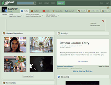 Tablet Screenshot of clone99.deviantart.com