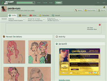 Tablet Screenshot of panda-eyes.deviantart.com