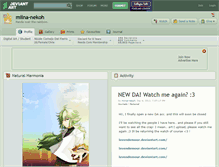 Tablet Screenshot of miina-nekoh.deviantart.com