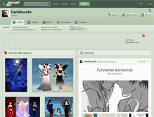 Tablet Screenshot of darkrinoa96.deviantart.com