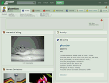 Tablet Screenshot of gloomboy.deviantart.com