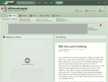 Tablet Screenshot of offthewallcosplay.deviantart.com