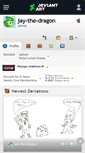 Mobile Screenshot of jay-the-dragon.deviantart.com