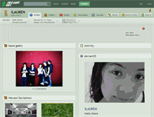 Tablet Screenshot of ilauren.deviantart.com
