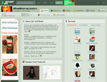 Tablet Screenshot of albusminervalovers.deviantart.com
