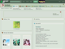 Tablet Screenshot of lovelure.deviantart.com