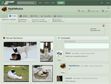 Tablet Screenshot of hajavaikutus.deviantart.com
