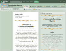 Tablet Screenshot of commission-share.deviantart.com