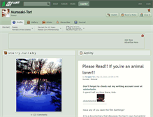 Tablet Screenshot of murasaki-tori.deviantart.com