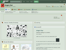 Tablet Screenshot of dragon-fear.deviantart.com