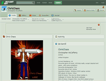 Tablet Screenshot of chrischaos.deviantart.com