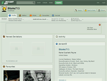 Tablet Screenshot of biteme713.deviantart.com