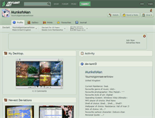 Tablet Screenshot of munkehman.deviantart.com
