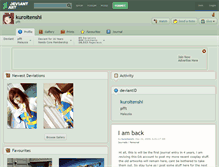 Tablet Screenshot of kuroitenshi.deviantart.com
