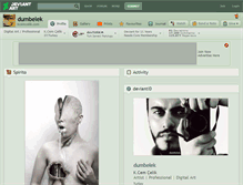 Tablet Screenshot of dumbelek.deviantart.com