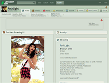 Tablet Screenshot of packlight.deviantart.com