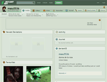 Tablet Screenshot of masu5536.deviantart.com