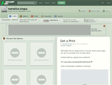 Tablet Screenshot of marsellus-longus.deviantart.com