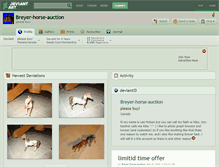 Tablet Screenshot of breyer-horse-auction.deviantart.com