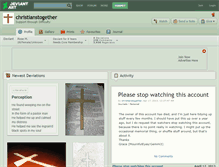 Tablet Screenshot of christianstogether.deviantart.com