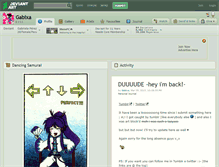 Tablet Screenshot of gabixa.deviantart.com