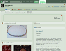 Tablet Screenshot of morrigan65.deviantart.com