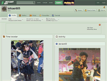 Tablet Screenshot of lolicaor805.deviantart.com