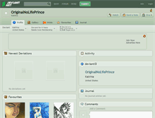 Tablet Screenshot of originalnolifeprince.deviantart.com