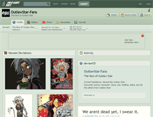 Tablet Screenshot of outlawstar-fans.deviantart.com