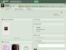 Tablet Screenshot of cheplz.deviantart.com