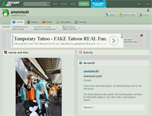 Tablet Screenshot of ametotsuki.deviantart.com