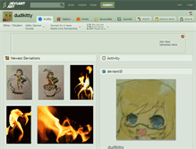 Tablet Screenshot of dudikitty.deviantart.com