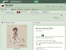 Tablet Screenshot of chibi-addict.deviantart.com