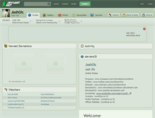 Tablet Screenshot of joshols.deviantart.com