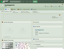 Tablet Screenshot of laurahapponen.deviantart.com