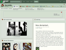 Tablet Screenshot of necrokidy.deviantart.com